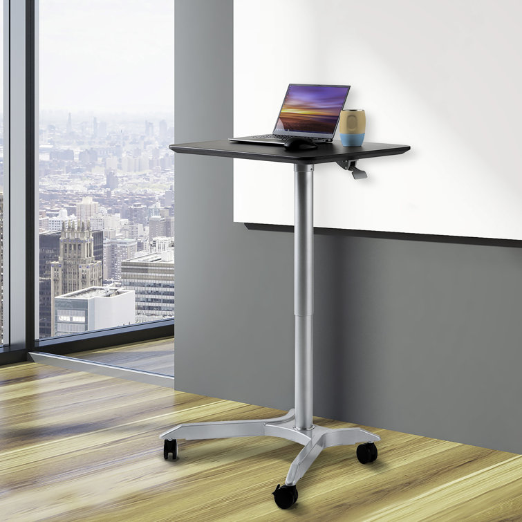 Seville Classics AIRLIFT® Pneumatic Height Adjustable Mobile Standing